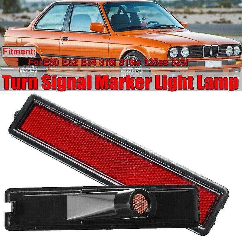 2Pcs Car Side Marker Light for E30 E32 E34 3 Series