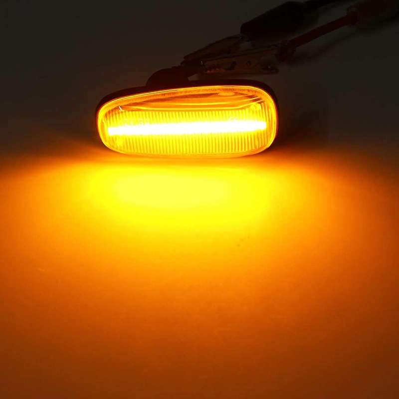 2Pcs Car Side Marker Light LED Turn Signal Indicator Lamp for Opel Zafira a 99-05 G 98-09 White