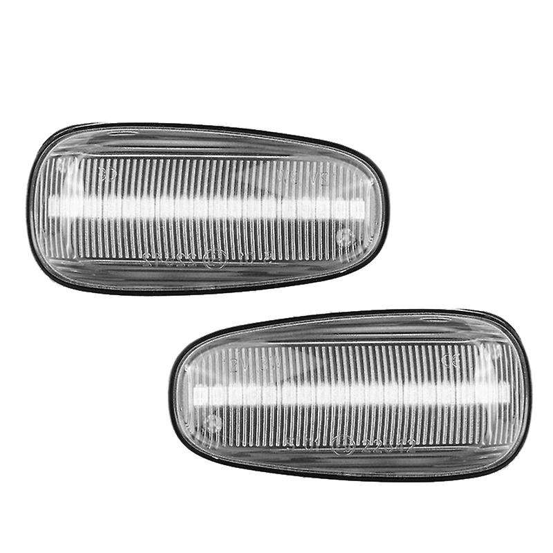 2Pcs Car Side Marker Light LED Turn Signal Indicator Lamp for Opel Zafira a 99-05 G 98-09 White