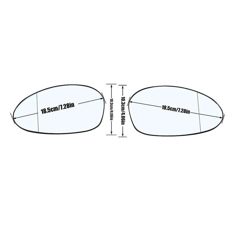 2pcs Car Side Rearview Mirror Heated Anti-fog Defrosting Glass for E92 E91 E93 E90 E87 E88 E82 E81