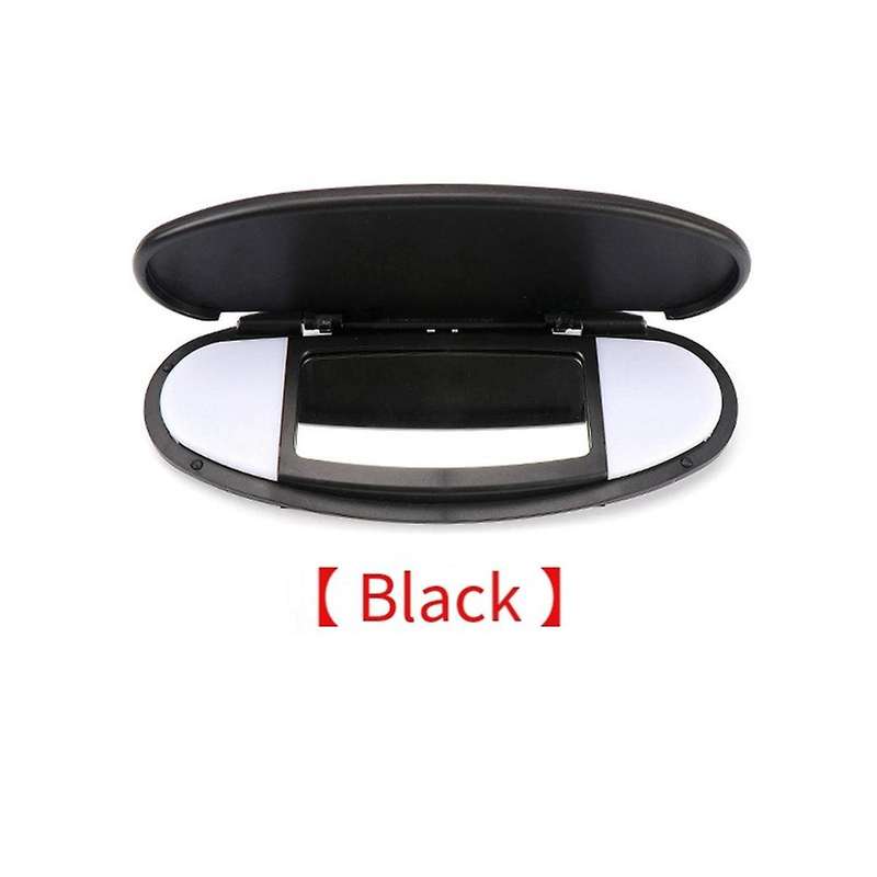 2Pcs Car Sun Visor Vanity Mirror Cover Black for R55 R56 R60 2007-2015 51167361833 51167361834