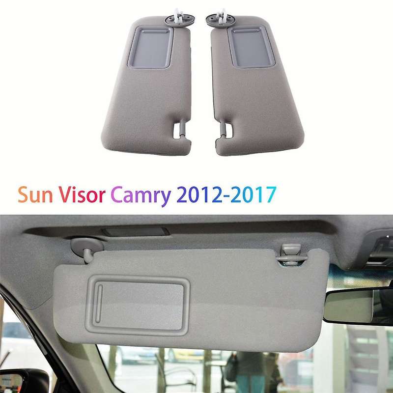 2pcs Car Sunshield Sunvisor with Mirror Interior Sun Visor for 2012-2017 74320-06610-b1 74320-06610-