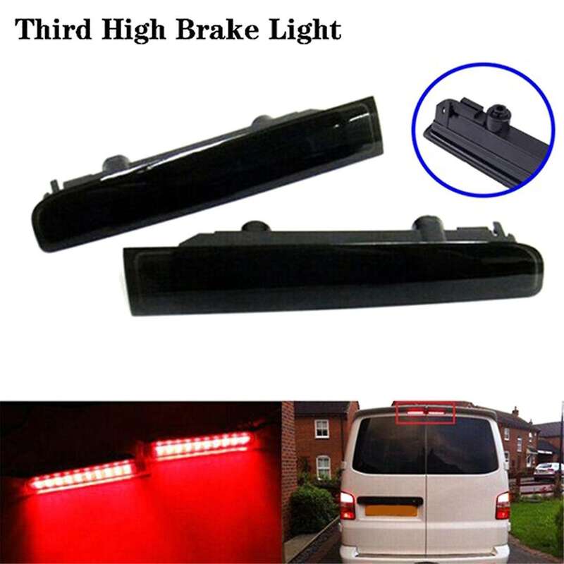 2PCS Car Third High Brake Light Barn Door Rear Brake Light High Mount Stop Lamp for Transporter T5 T