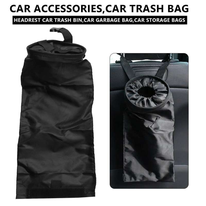 2PCS Car Trash Bags Car Trash Bags Hanging Detachable Garbage Bag for Back Outdoor Traveling Home U