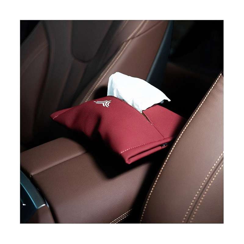 2pcs Car Tissue Box Drawer Box Hanging Tissue Bag Interior Decoration Back Organizer for No1 S V U
