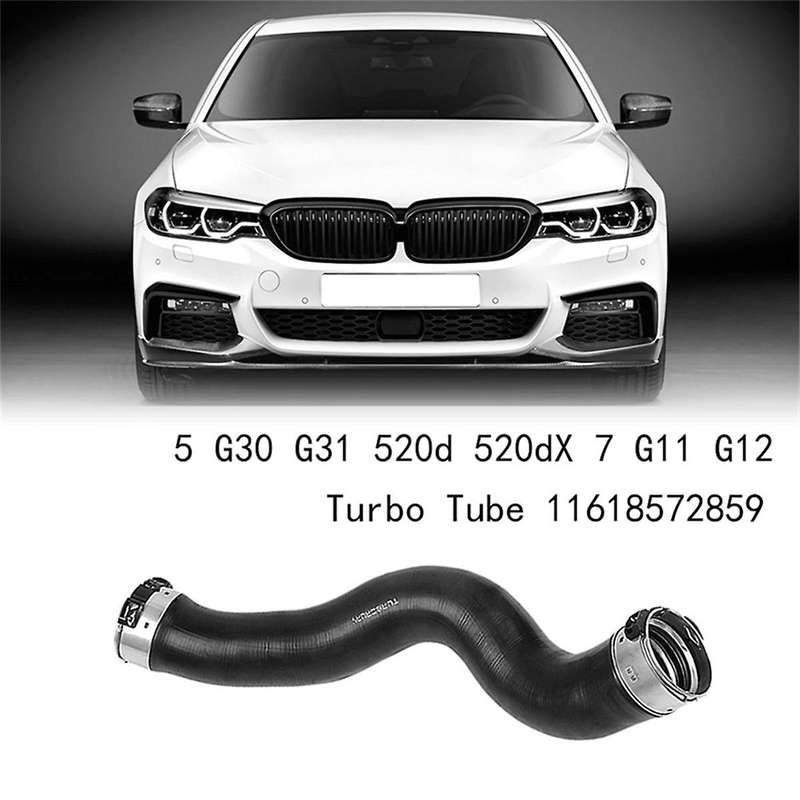 2pcs Car Turbo Tube Charge Air Hose for 5 G30 G31 520d 520dx 7 G11 G12 11618572859