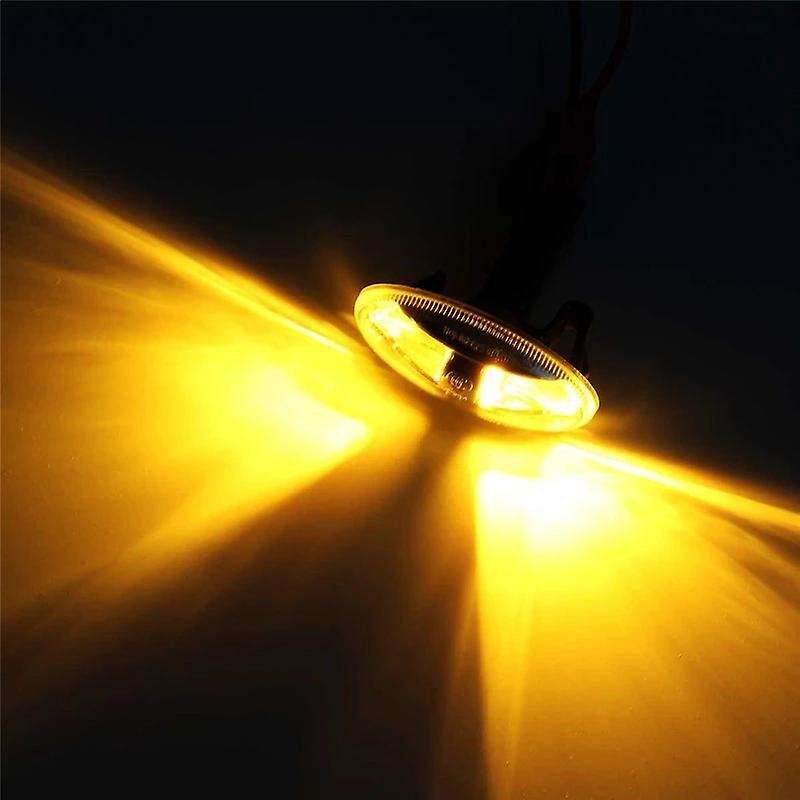 2Pcs Car Turn Signal Light Fender Side Lights Compatible C2 Elysee 307 206