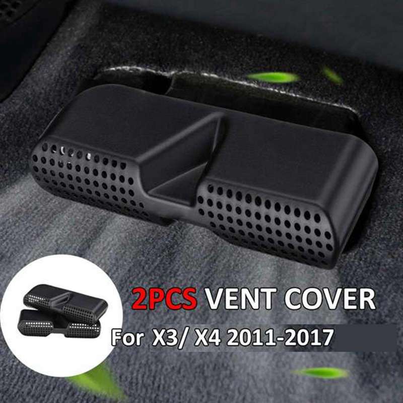 2pcs Car Under Condition Vent Dust Protective Cover for X3 X4 2011 2012 2013 2014 2015 2016 2017