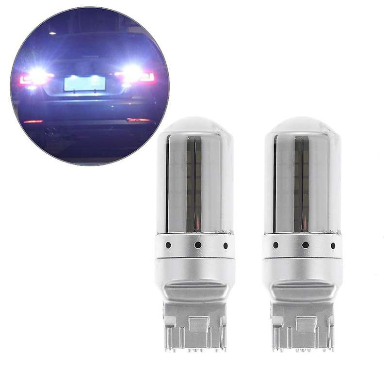 2Pcs Car Turn Signal Lights Brake Lamp with 144 SMD 3014 LED Lamp Bead Error Free No Flash 7440 T20