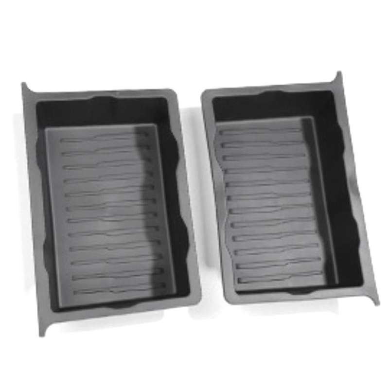 2pcs Car Under Seats Storage Lower Boxes Organizer Trays Case Drawer Box Tpe for Model Y Stowing Tid