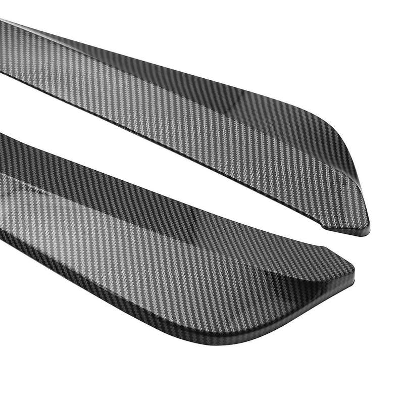 2Pcs Car Universal Fin Carbon Fiber Rear Spoiler Car Modification Rear Spoiler Modified Shovel