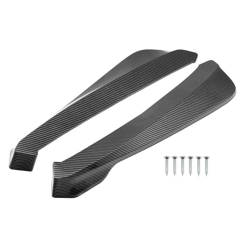 2Pcs Car Universal Fin Carbon Fiber Rear Spoiler Car Modification Rear Spoiler Modified Shovel
