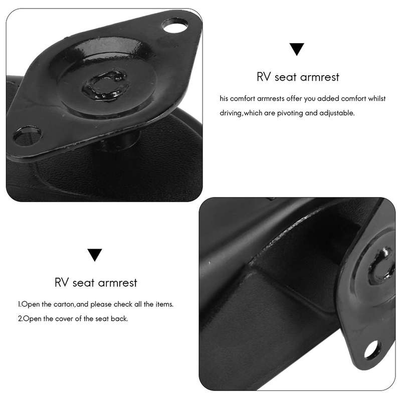 2pcs Car Universal Adjustable Car Seat Armrest for Truck Rv Motorhome
