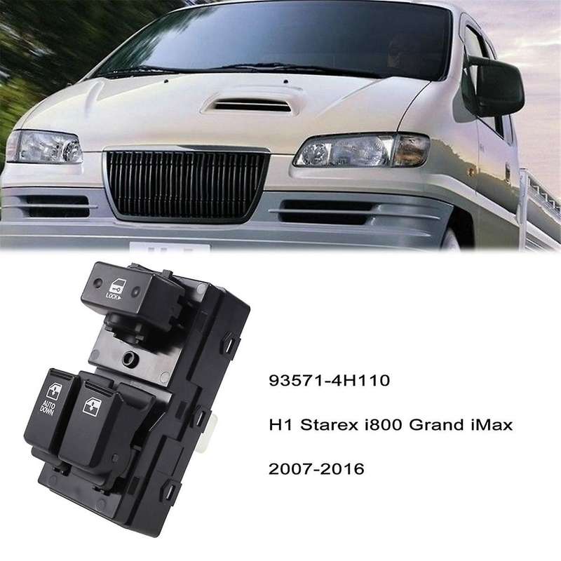 2PCS Car Window Lift Switch (Front Left) 93571-4H110 for H-1 Cargo () 2008-2011