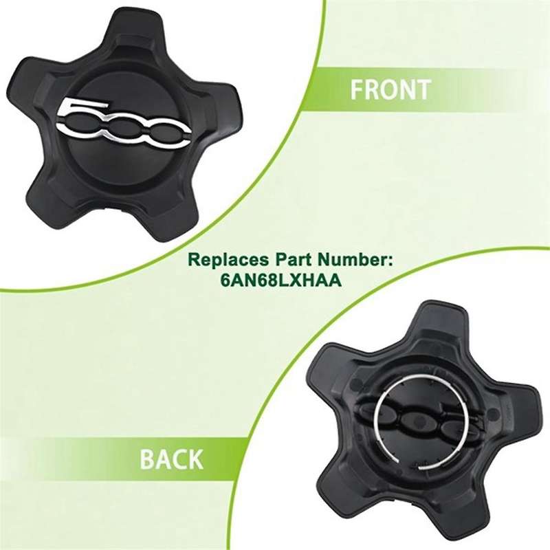 2Pcs Car Wheel Center Cap Cover for 500X 2016-2022 6AN68LXHAA Dust Cover Car Accessories 735626311
