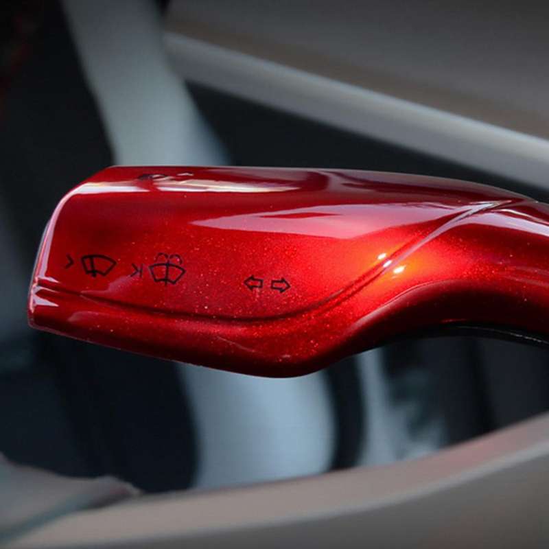 2PCS Car Wiper Steering Lever Decoration Steering Wheel Steering Lever for Red