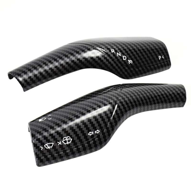 2PCS Car Wiper Steering Lever Decoration Steering Wheel Steering Lever for Carbon Fiber