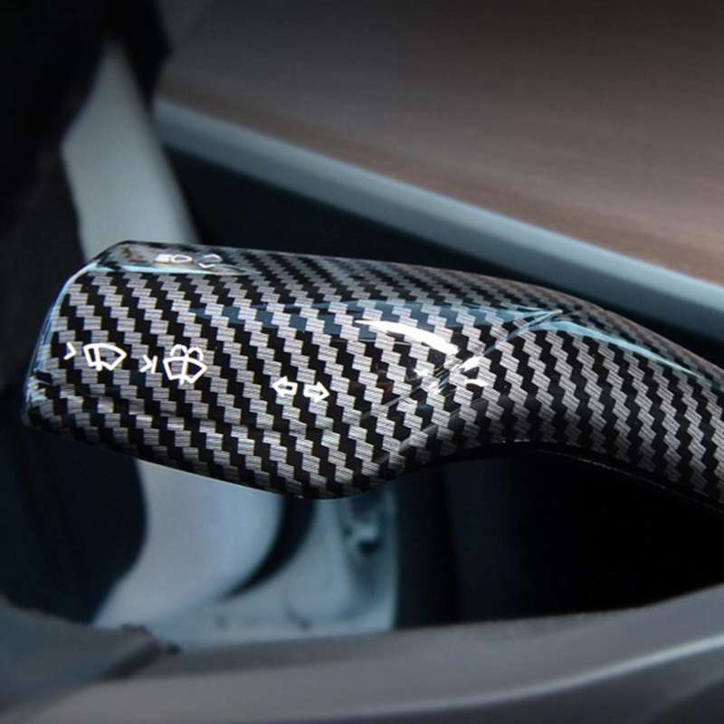 2PCS Car Wiper Steering Lever Decoration Steering Wheel Steering Lever for Carbon Fiber