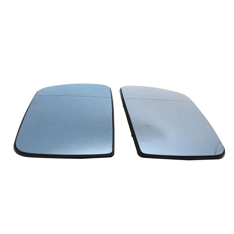 2Pcs Car Wing Door Heated Rear View Mirror Glass Blue Left & Right for X5 E53 1999-2006