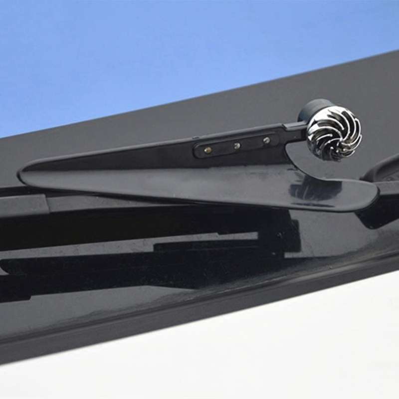 2PCS Car Wiper Pressurizer Windshield Wiper Decorative Lights LED Universal ABS Black
