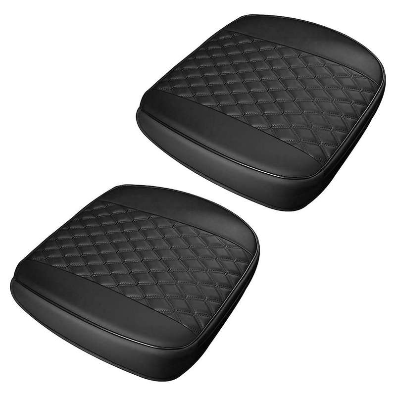 2Pcs Car without Backrest Four Universal Seat Cover Front Seat Cushion Car Seat Protector Cover for