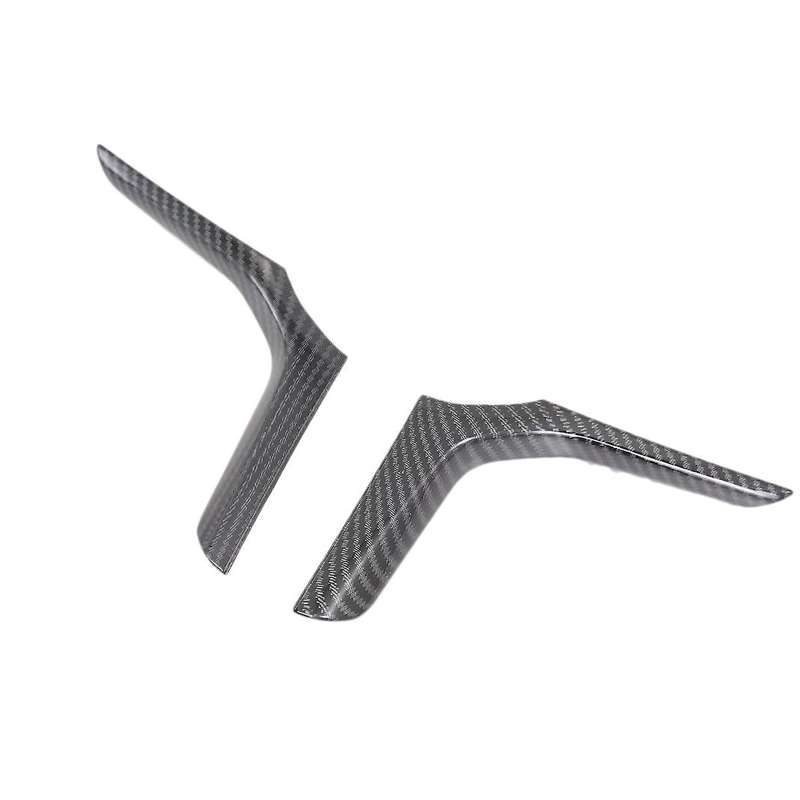 2Pcs Carbon Fiber ABS Steering Wheel Frame Cover Trim for 3 Series G20 G21 G28 2019 2020
