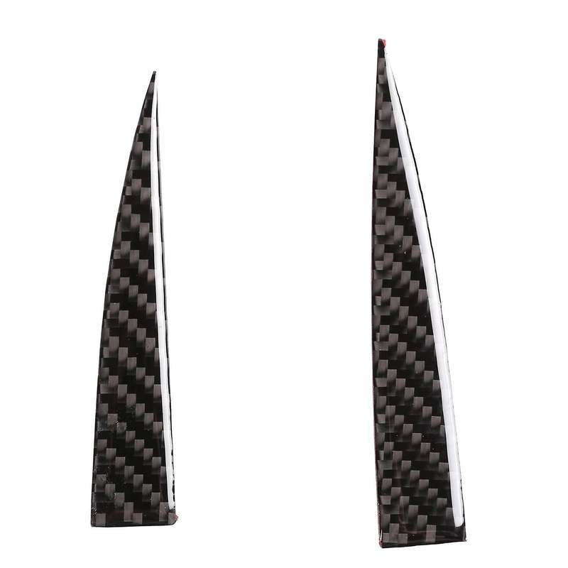 2Pcs Carbon Fiber ABS Central Control Display Screen Trim Decoration Stickers for 2015-2018
