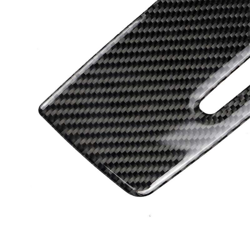 2Pcs Carbon Central Gear Shift Panel Control Panel Decal Interior Modification for 3 Series E90 E92