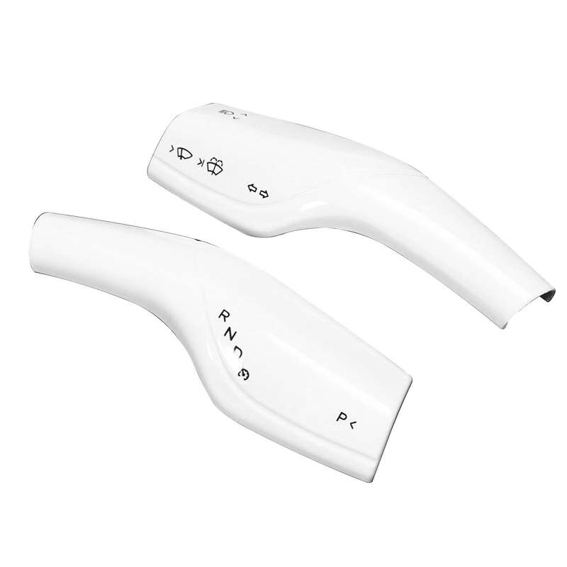 2PCS Car Wiper Steering Lever Decoration Steering Wheel Steering Lever for White