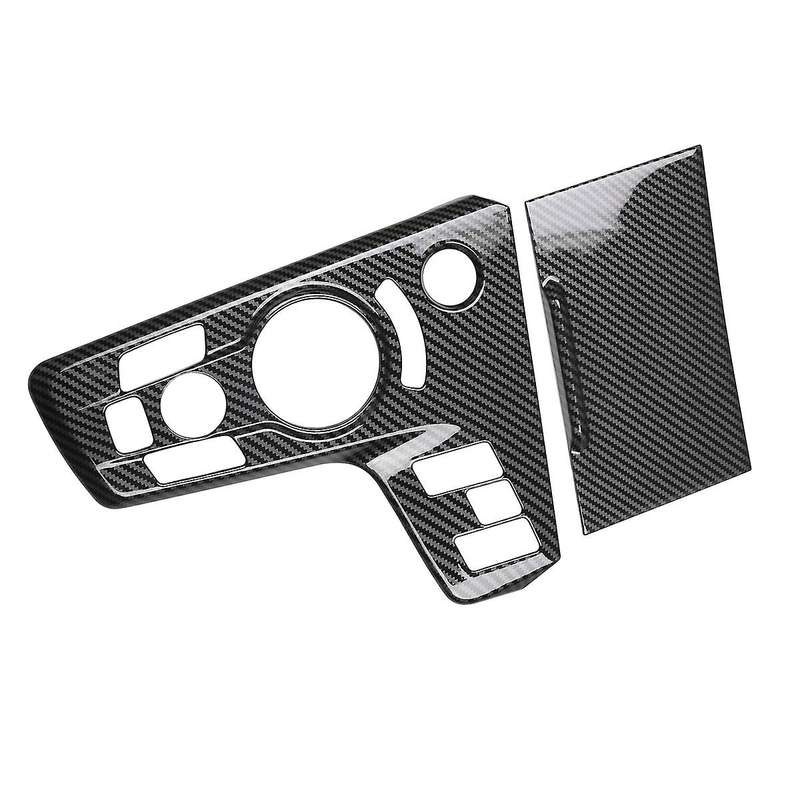 2Pcs Carbon Fiber Car Center Console Shift Panel Cover Frame Sticker Trim for NQ5 2022