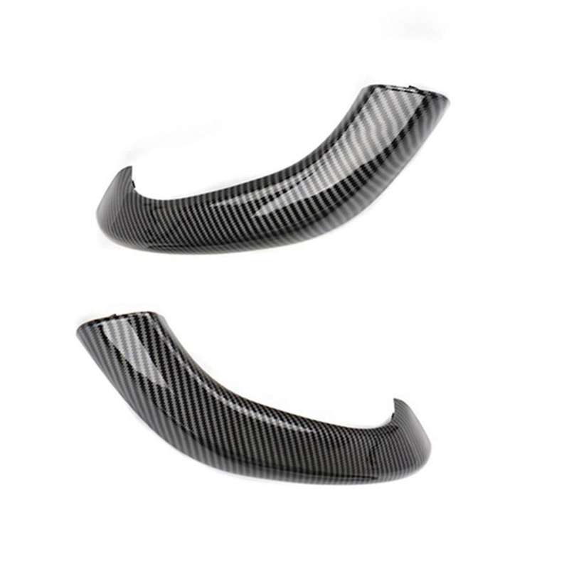 2pcs Carbon Fiber Car Interior Door Pull Handle Cover Trim Replacement for X1 X2 F48 F49 F39 2017-20