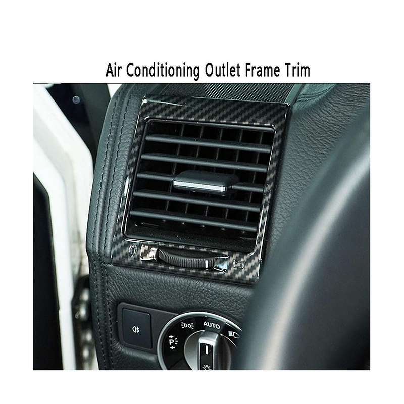 2pcs Carbon Fiber Console Side Air Conditioning Outlet Cover Trim for G-class W463 G500 2004-2018