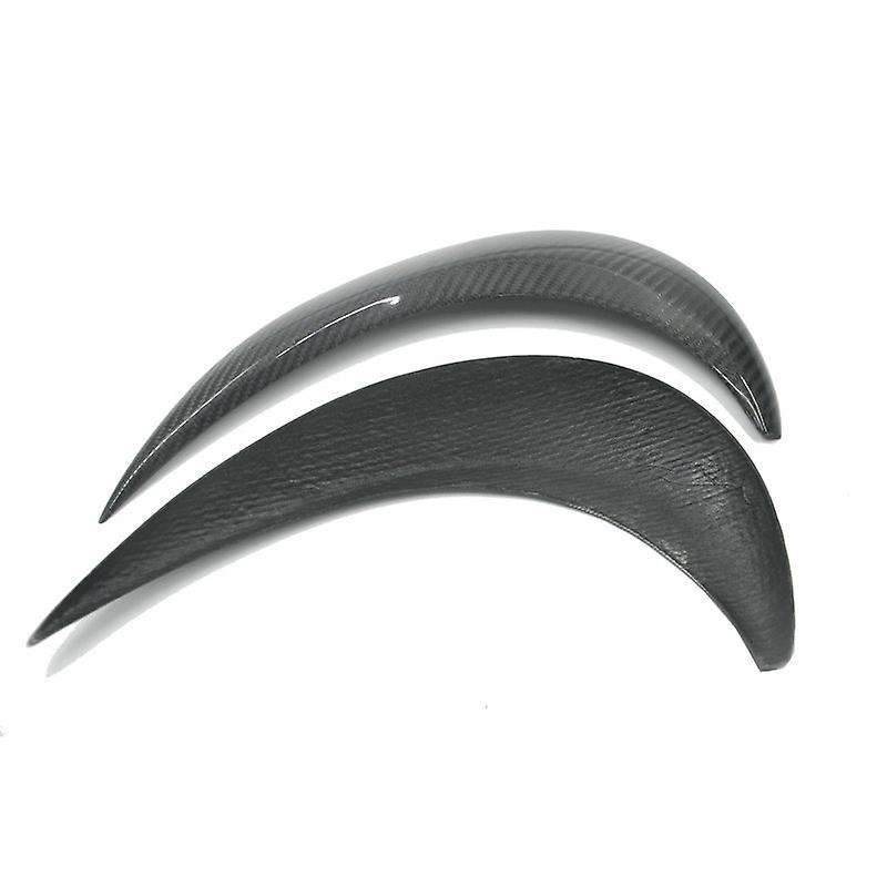 2Pcs Carbon Fiber Front Headlights Eyebrow Eyelid Sticker Trim for A5 2012-19 Headlights Eyebrow Cov