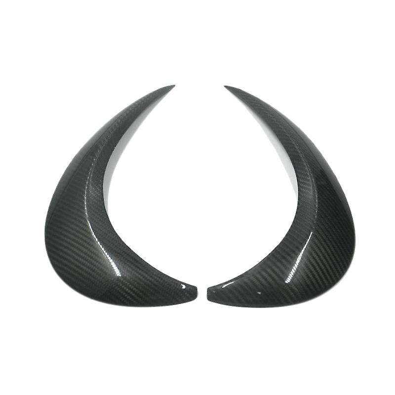 2Pcs Carbon Fiber Front Headlights Eyebrow Eyelid Sticker Trim for A5 2012-19 Headlights Eyebrow Cov