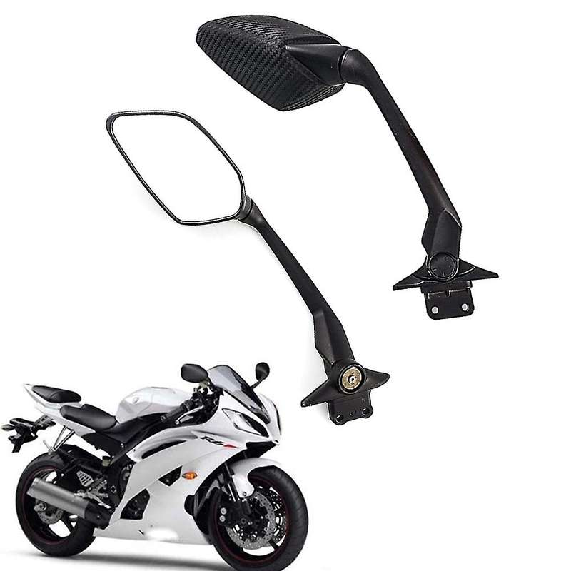 2PCS Carbon Fiber Motorcycle Rearview Mirror Motorcycle Side Mirror for TMAX 530 2012 2013 2014