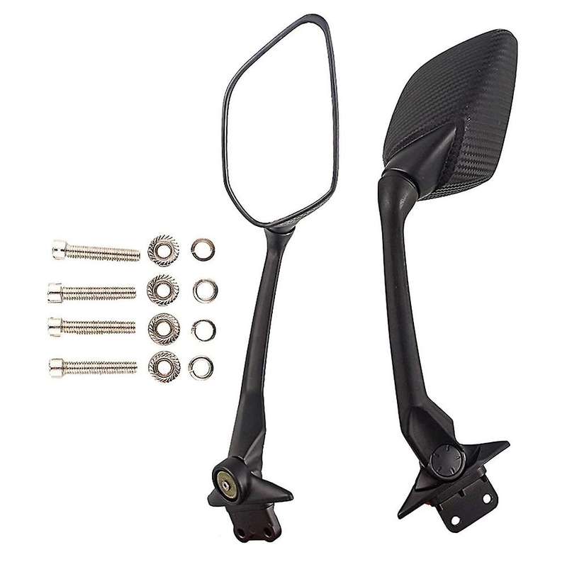 2PCS Carbon Fiber Motorcycle Rearview Mirror Motorcycle Side Mirror for TMAX 530 2012 2013 2014