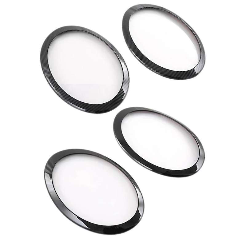 2Pcs Carbon Fiber Front Headlights Frame Headlight Lamps Eyebrow Ring Decorative Cover Trim for 2022