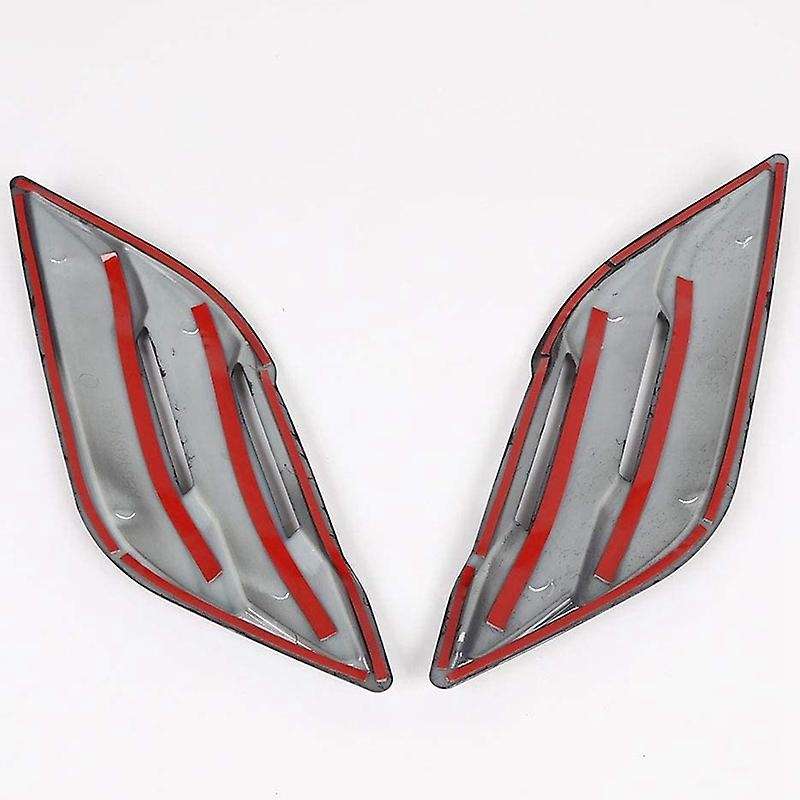 2Pcs Carbon Fiber Grain Plate Outlet Vent Trim for 2015 2016 2017