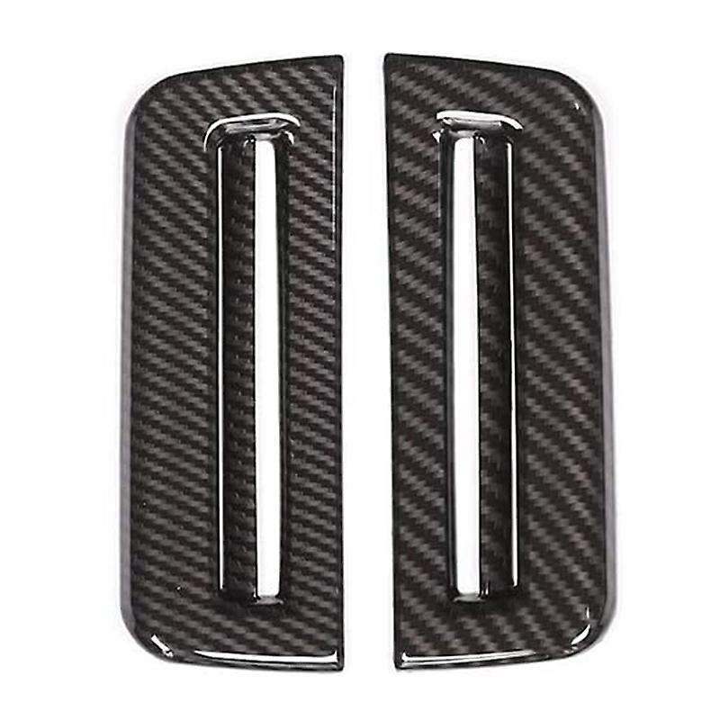 2PCS Carbon Fiber Pillar Air Vent Frame Cover Trim Car Interior Accessories for Range VELAR 2017-202