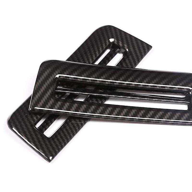 2PCS Carbon Fiber Pillar Air Vent Frame Cover Trim Car Interior Accessories for Range VELAR 2017-202