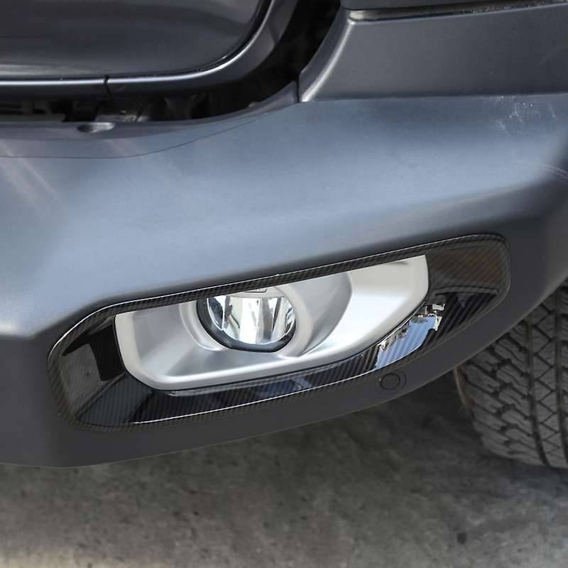 2Pcs Carbon Fiber Front Fog Light Cover Trim for JL 2018 2019