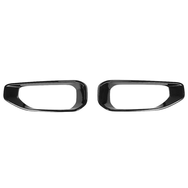 2Pcs Carbon Fiber Front Fog Light Cover Trim for JL 2018 2019