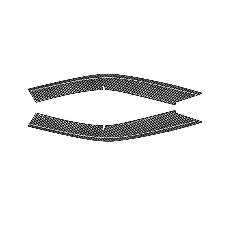 2pcs Carbon Fiber Front Bumper Upper Grill Moulding Cover Trim for Prius 60 Series 2022-2023
