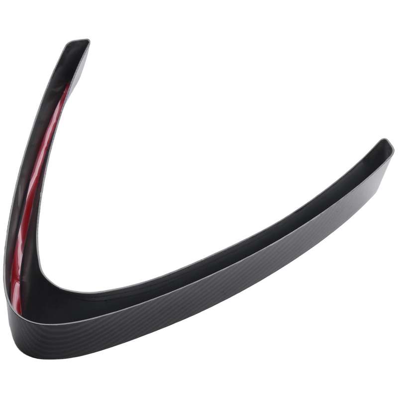 2Pcs Carbon Fiber Style ABS Plastic Front Grill Decoration Frame Trim for Stelvio 2017 2018 Parts
