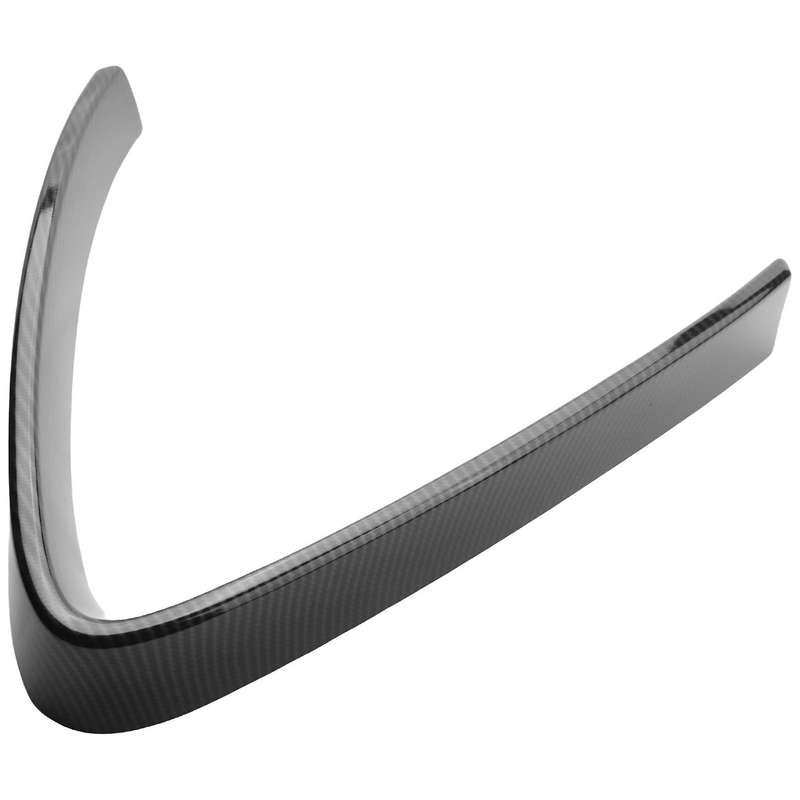 2Pcs Carbon Fiber Style ABS Plastic Front Grill Decoration Frame Trim for Stelvio 2017 2018 Parts