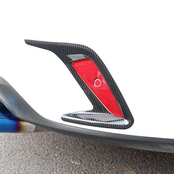 2pcs Carbon Fiber Rear Fog Light Lamp Frame Cover for Focus Hatchback Mk4 2019-2020