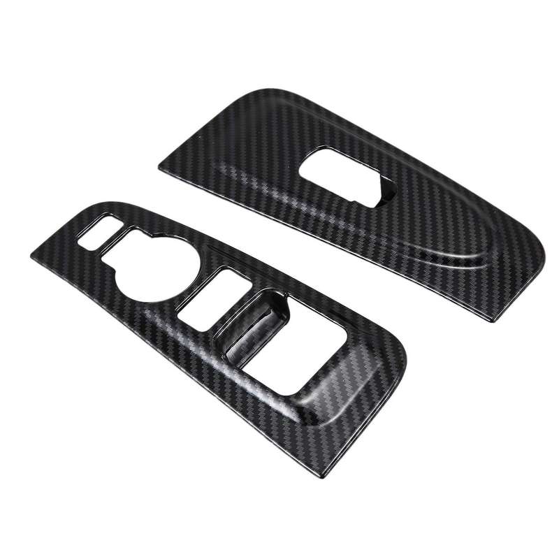 2Pcs Carbon Fiber Style ABS Window Armrest Trim Cover Fits for Grand Starex H1 2019 New