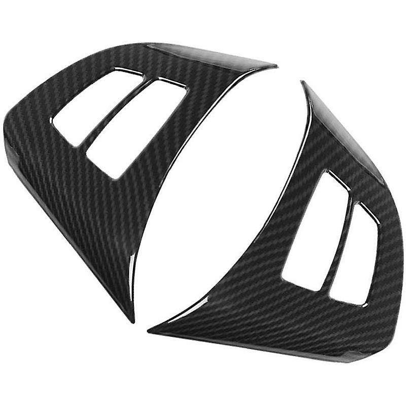 2Pcs Carbon Fiber Steering Wheel Cover Trim for X5 E70 2008-2013