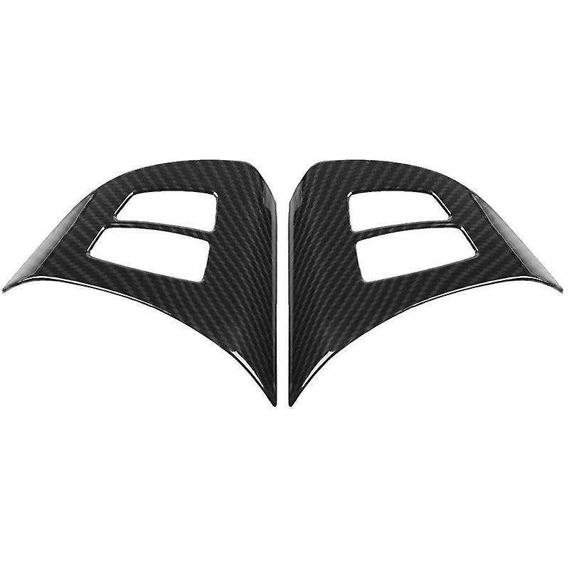 2Pcs Carbon Fiber Steering Wheel Cover Trim for X5 E70 2008-2013