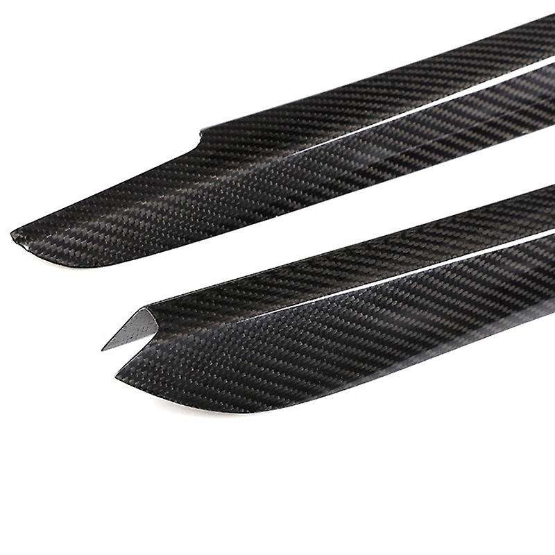 2PCS Carbon Fiber Side Gear Shift Strips Trim for X5 F15 X6 F16 2014-2018 Decoration Sticker